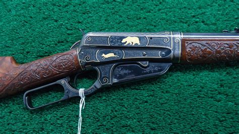 W1171 WINCHESTER MODEL 1895 GOLD INLAID RIFLE PRESENTED BY TEDDY ROOSEVELT - Merz Antique Firearms