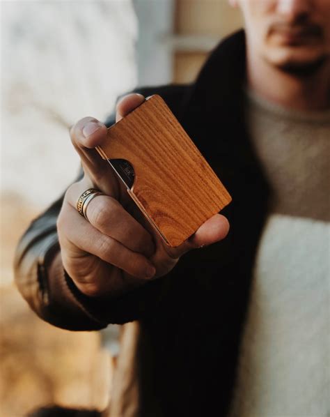 Wood Wallet Minimalist Wallet Slim Wallet for Men | Etsy