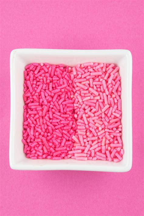 Dark Pink & Light Pink jimmies I Shop Sweets & Treats | Edible sprinkles, Sprinkles, How sweet eats