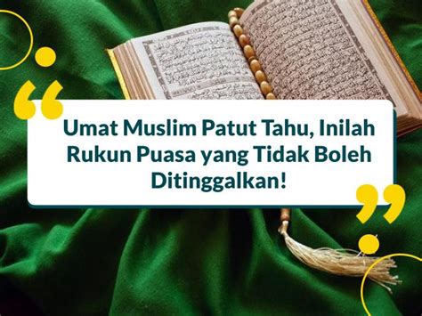 Wajib Tahu! Inilah Rukun Puasa Yang Tidak Boleh Anda Lewatkan