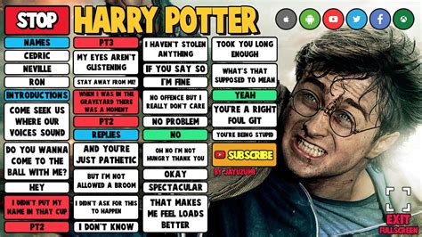 Harry Potter soundboard