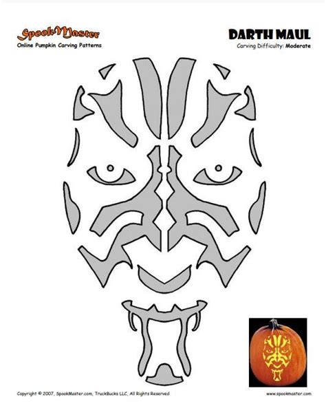 Darth Maul | Star wars stencil, Star wars pumpkins, Star wars pumpkin carving