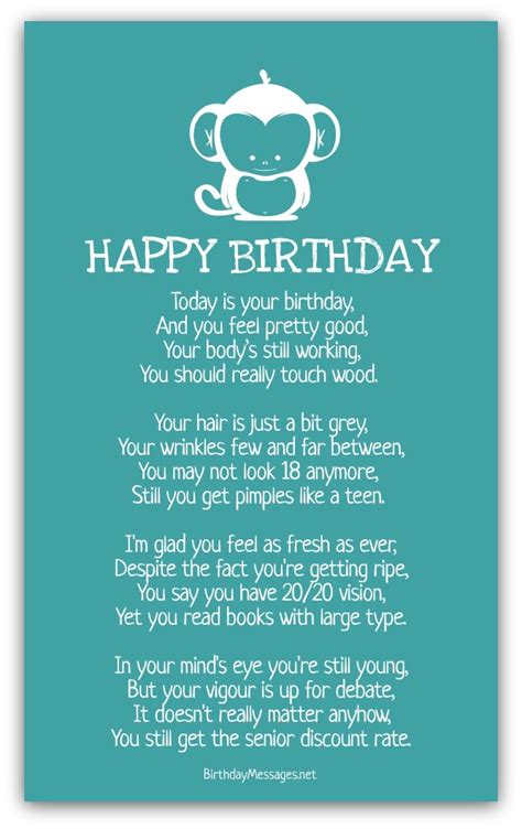 Funny Birthday Poems - Funny Birthday Messages