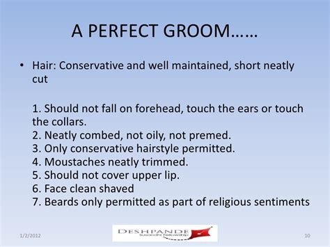 Grooming standards