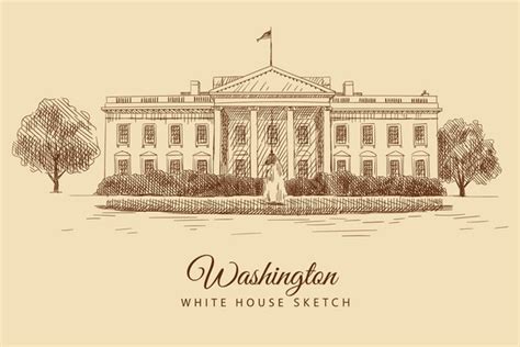 1,856 American White House Sketch Images, Stock Photos, 3D objects ...