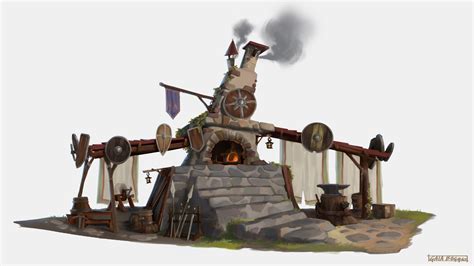 ArtStation - Blacksmith Forge - Concept Art