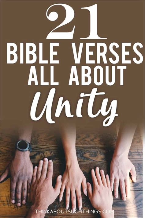 21 Powerful Bible Verses about Unity | Family bible quotes, Powerful ...