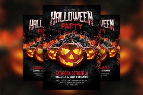 Halloween Flyer PSD Template Download | Hyperpix