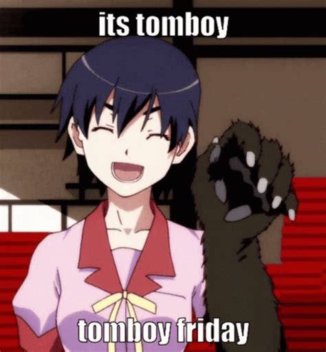 Tomboy Friday Bakemonogatari Suruga Monkey Claw GIF | GIFDB.com