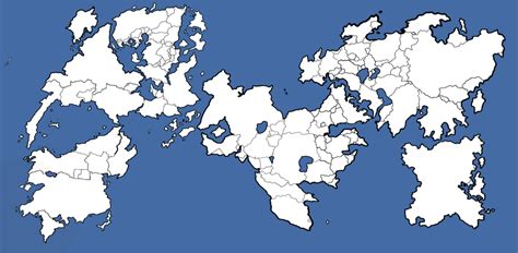 An alternative world map I made, with other continents and countries ...