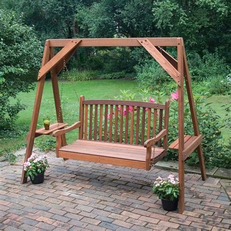 Great American Woodies Red Cedar 5 Foot Wood Swing Stand | Garden swing ...