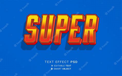 Premium PSD | Text effect hero design