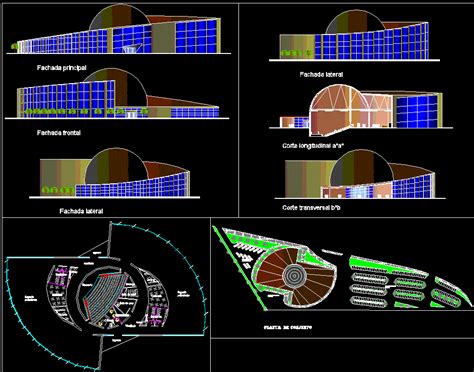 Auditorium Building Section Cad Drawing Download Dwg File Cadbull ...