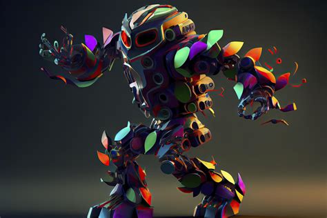 Dancing robot - this colorful robot is dancing to the generative AI ...