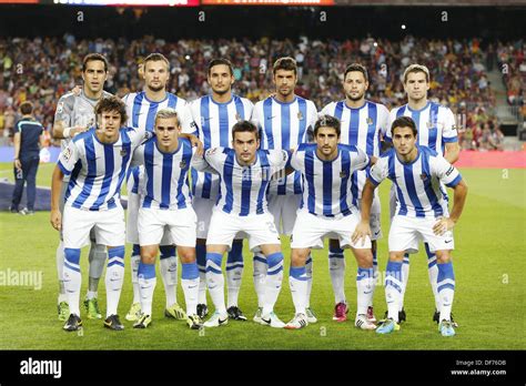 Real Sociedad team group line-up, SEPTEMBER 24, 2013 - Football Stock ...