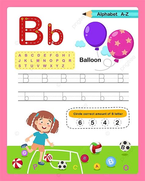 Gambar Latihan Huruf B Balon Alfabet Dengan Ilustrasi Kosakata Kartun Templat untuk Unduh Gratis ...