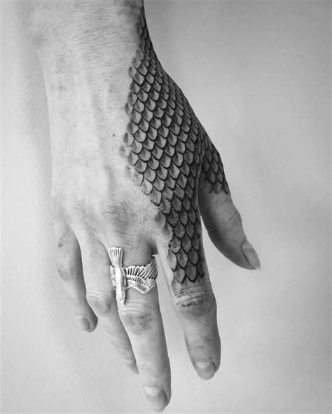 16 Snake Skin Tattoo Designs & Ideas | PetPress | Hand tattoos for guys ...