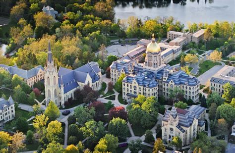 Aerial view of Notre Dame campus | Notre dame university, Notre dame campus, Campus