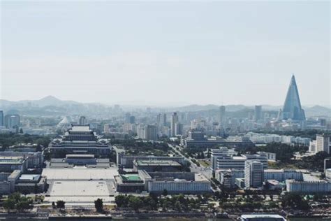 50+ Aerial View Of The City Pyongyang North Korea Stock Photos ...