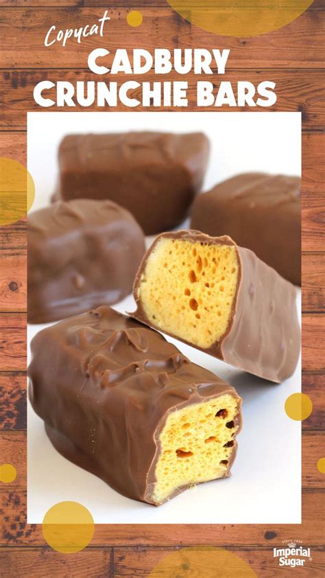 Copycat Cadbury Crunchie Bars | Imperial Sugar | Recipe | Crunchie bar, Cadbury crunchie ...