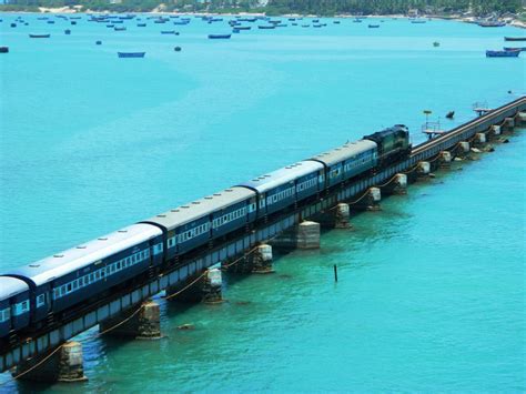 Train crossing Pamban Bridge - India Travel Forum | IndiaMike.com