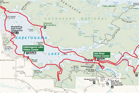 Maps of Voyageurs National Park Tours | Border Guide Services