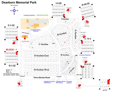 Service Area Map - Dearborn Memorial Park