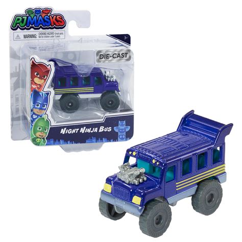 PJ Masks Die-Cast Night Ninja Bus Vehicle, Ages 3+ - Walmart.com ...