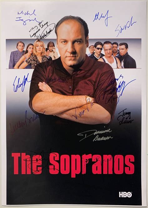 James Gandolfini Autograph Signed Sopranos Poster