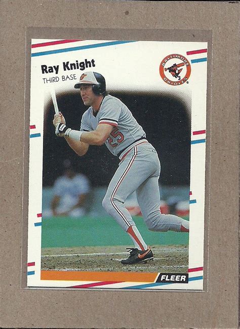 1988 Fleer Baseball Ray Knight Orioles #564