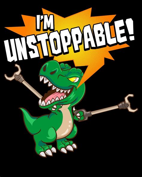 I'm Unstoppable!: Cute & Funny I Am Unstoppable T-Rex Dinosaur Pun 2020-2021 Weekly Planner ...