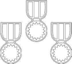 Medal Coloring Page