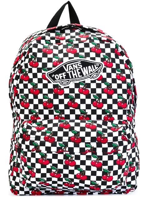 Vans Chess Print Backpack in Black for Men | Lyst