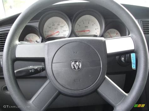 2007 Dodge Charger Standard Charger Model Dark Slate Gray/Light Graystone Steering Wheel Photo ...