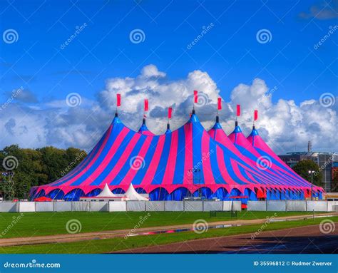 Big Top Circus Tent In Bright Colors Stock Photography - Image: 35596812