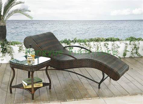 outdoor rattan curved sun loungers set,outdoor furniture-in Sun Loungers from Furniture on ...