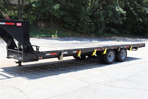 2017 Superior Trailers 24' x 8' 10 Ton Gooseneck Flatbed Trailer, 20,000 Lb. Weight Capacity, 25 ...