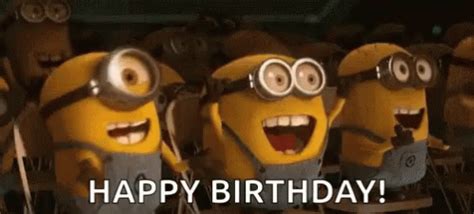 Happy Birthday Minions Gif