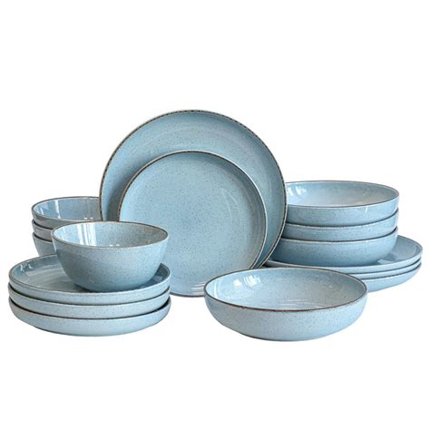 Overandback Options 16-piece Dinnerware Set, Blue