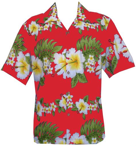 Hawaiian Shirt Mens Hibiscus Floral Print Aloha Party Beach Camp | eBay