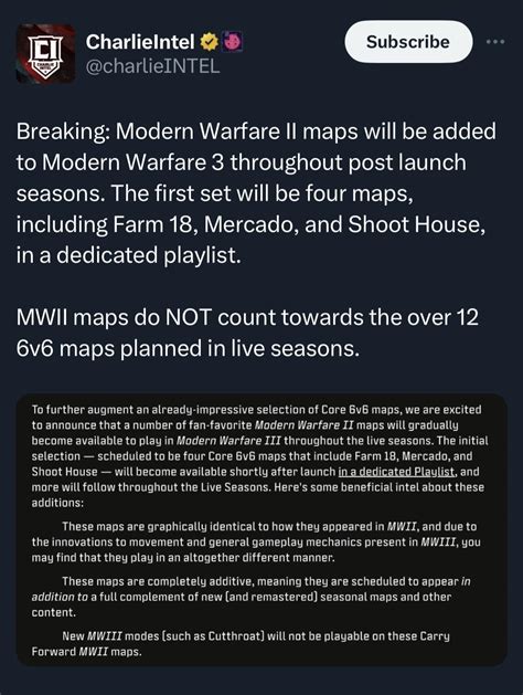 MWII maps to be added to MWIII post-launch : r/ModernWarfareIII