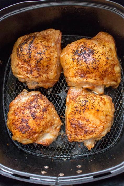 Basic Air Fryer Chicken Thighs - Carmy - Easy Healthy-ish Recipes