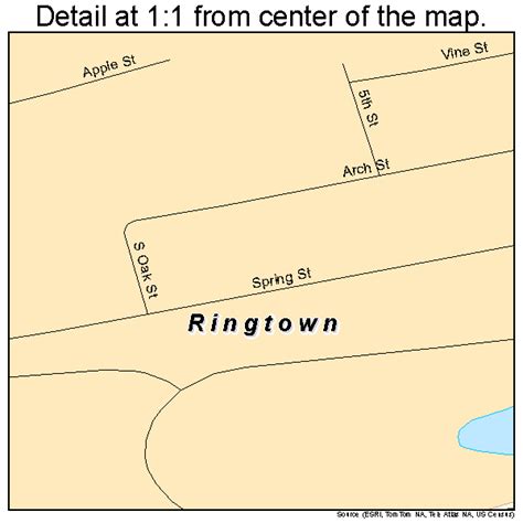 Ringtown Pennsylvania Street Map 4265000