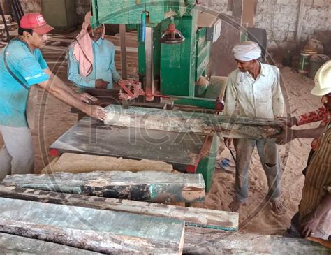 Image of Indian Wood Factory Workers.-XA005047-Picxy