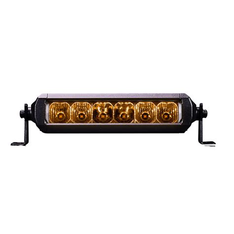 Viper 6 Inch Amber Single Row LED Light Bar