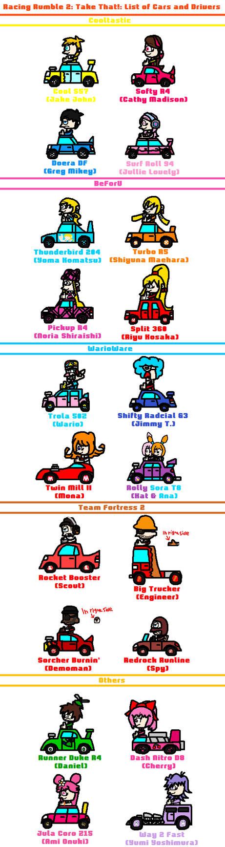 Racing Rumble 2 Cars and Drivers by Luqmandeviantart2000 on DeviantArt