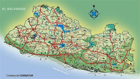 Mapa De El Salvador Con Municipios