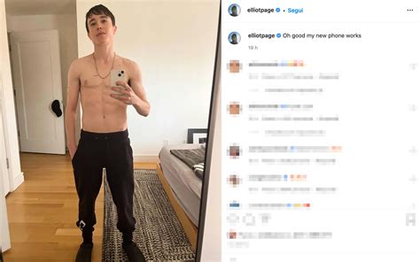 Elliot Page proudly displays abs on Instagram - Italian Post