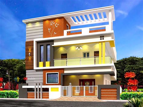 Modern House Front Elevation Designs for 2 Floor Houses