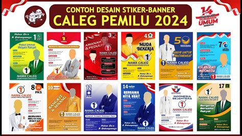 DESAIN STIKER/BANNER CALEG PEMILU 2024 TERBARU - obon chanel - YouTube